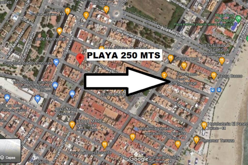 Acogedor Piso Cerca De La Playa Puerto de Sagunto Exterior foto
